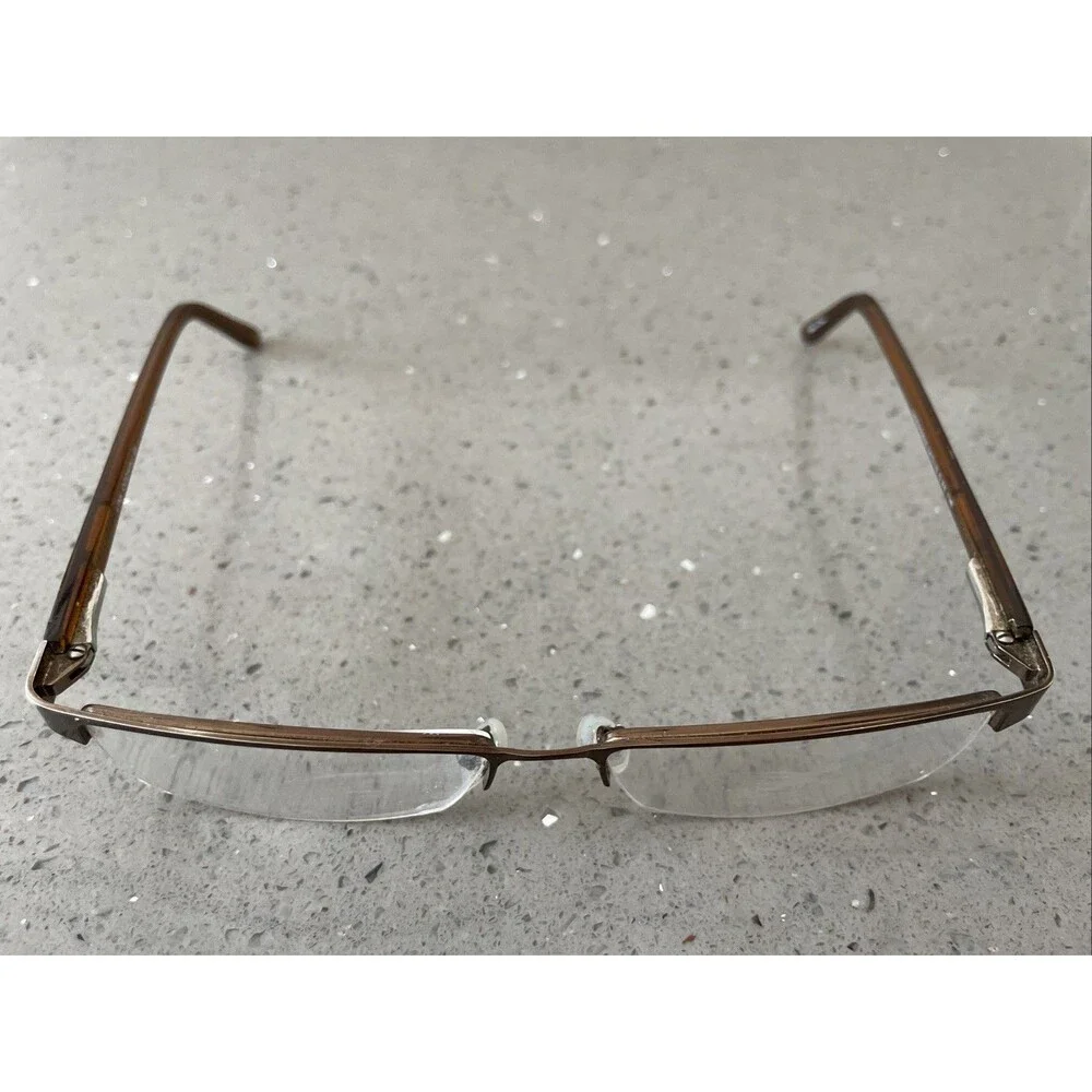 LINK OCCHIALI Eyeglasses LINK2008/N C.24 54-15-138 Brown FRAMES ONLY half rim